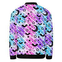 Creepy Cute Stripes Unisex Bomber Jacket - Thumbnail 15