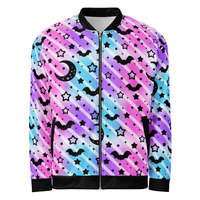 Creepy Cute Stripes Unisex Bomber Jacket - Thumbnail 16