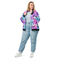 Creepy Cute Stripes Unisex Bomber Jacket - Thumbnail 18