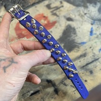 Blue 2-1-2 Studded Wristband - Thumbnail 2