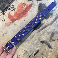 Blue 2-1-2 Studded Wristband - Thumbnail 4