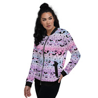 Dripping Sky Unisex Bomber Jacket - Thumbnail 6