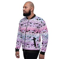 Dripping Sky Unisex Bomber Jacket - Thumbnail 10