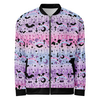 Dripping Sky Unisex Bomber Jacket - Thumbnail 16