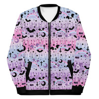 Dripping Sky Unisex Bomber Jacket - Thumbnail 21
