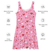 Sweet Feelings Pink Skater Dress - Thumbnail 9