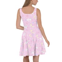 Cherry Blossom Dreams Pink Skater Dress - Thumbnail 5