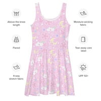 Cherry Blossom Dreams Pink Skater Dress - Thumbnail 9