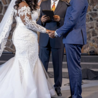 Charming Mermaid Wedding Dresses Lace with Sleeves  - Thumbnail 1