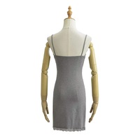 Sexy suspender dress for women with padded lace patchwork dress - Thumbnail 9
