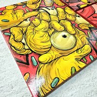 Painting by Moi Martos "Homer UNSTRUCTURED STUDY"  - Thumbnail 4