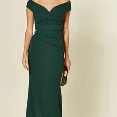 Green mother of the bride/groom dress elegant simple sheath evening formal party gown