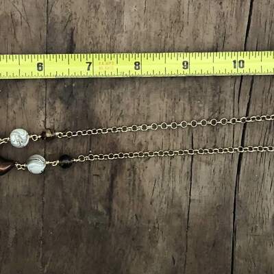 Coffee and cream necklace 