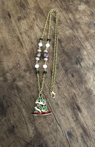 Golden Festive Bell Necklace