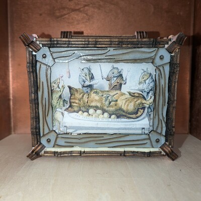 Victorian christmas card mimic box - Thumbnail 1