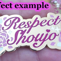 Respect Shoujo Hard Enamel keychain  - Thumbnail 1
