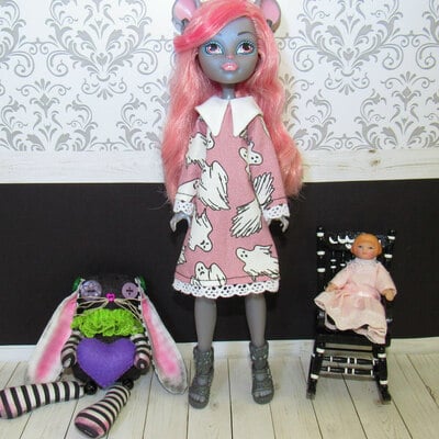 Monster high g1 wednesday dresses