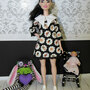 Wednesday Dresses Blythe B4rbie Rainbow High Monster High G3 Pullip - Thumbnail 2