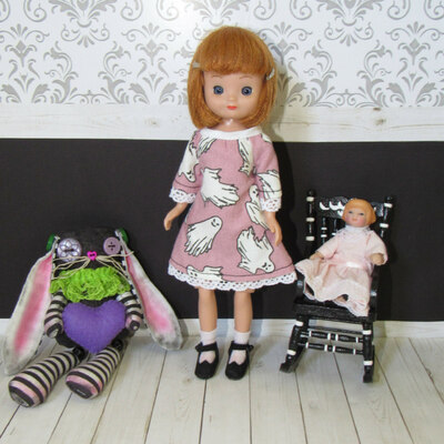 Halloween middie/ little sisters raglan dresses