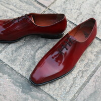 Crafted Leather Classic and Elegance Genuine Leather Oxford Dress Shoes  - Thumbnail 1