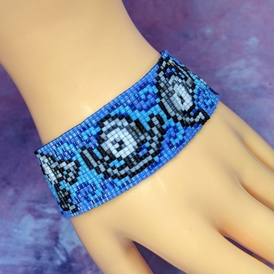 Pixel bracelet - naughty letter creatures