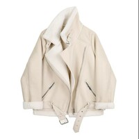  Winter Women Leather Jacket - Thumbnail 2