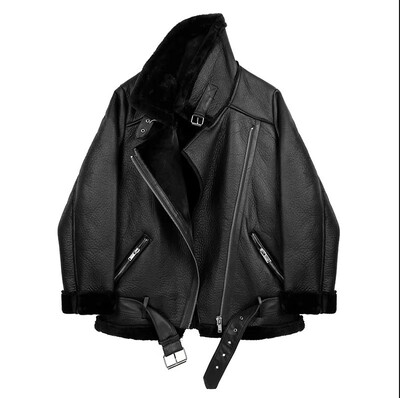  Winter Women Leather Jacket