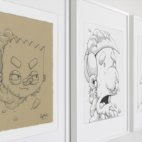 Drawing by Dhani Barragan "Astonished Milhouse" - Thumbnail 4