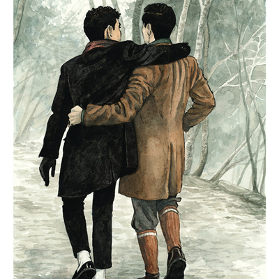 Dead boy detectives a4 artprint: "woodland walk"