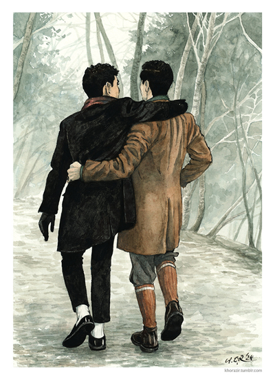 Dead Boy Detectives A4 Artprint: "Woodland Walk"