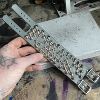 Premade Grey Chaotic Small-Standard-Cones Cuff - Thumbnail 2