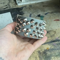 Premade Grey Chaotic Small-Standard-Cones Cuff - Thumbnail 3