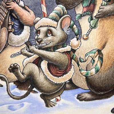 Christmas illustration trio- original illustration set