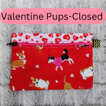 Zippered Pouch-  Valentine's Day (Select from multiple) 