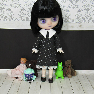 halloween middie/ little sisters wednesday dresses