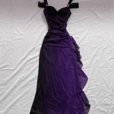 Beautiful off shoulder a-line sweetheart long prom dresses - Thumbnail 1