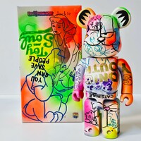 Custom Bearbrick 400% by Judas Arrieta "CAT RULE"  - Thumbnail 3