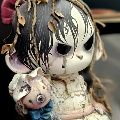 Custom arttoy "swamp girl" by ramón pla & silvia pérez (custom munny kidrobot)
