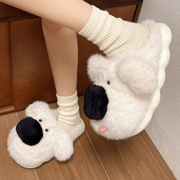 Fuzzy Dog Slippers - Thumbnail 2