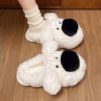 Fuzzy Dog Slippers - Thumbnail 4