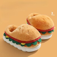 Cozy Hamburger Slippers - Thumbnail 1