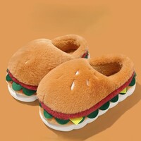 Cozy Hamburger Slippers - Thumbnail 2