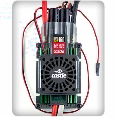 Castle creations cse010-0127-00 phoenix edge 160 50v 160amp brushless electronic rc speed control esc  w/fan