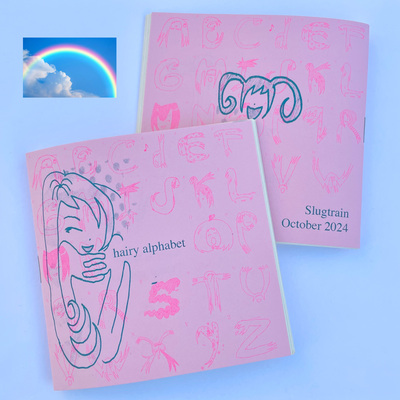 hairy alphabet zine