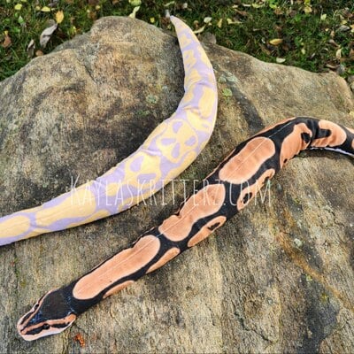 Ball python plushies - poseable!