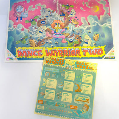 Epoxy print #1 - dance warrior