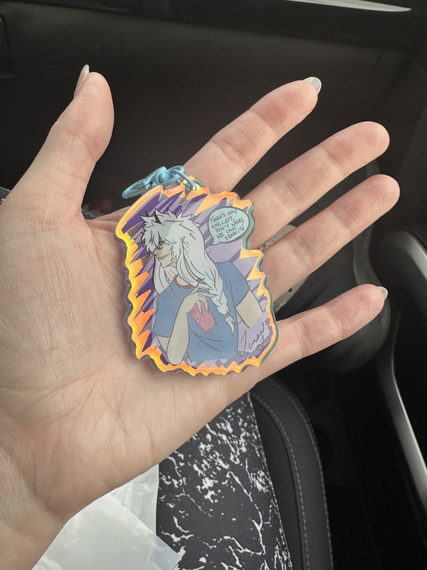 demon keychain design