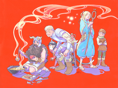 8.5x11 something cooking print