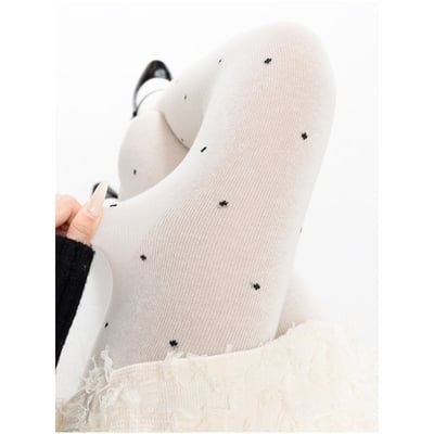 Polka dot autumn tights