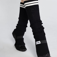 Pointelle flared leg warmers - Thumbnail 2